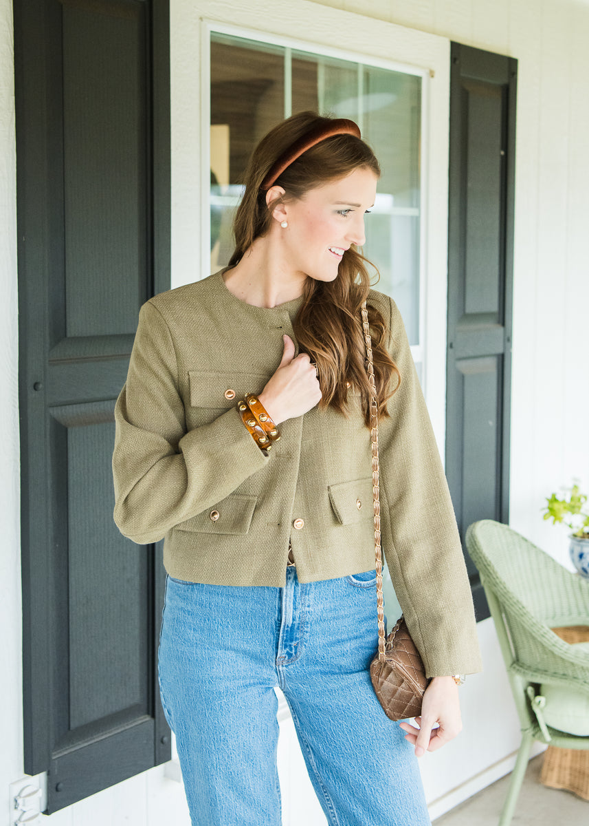Olive Tweed Jacket – Jacoby & Co Boutique
