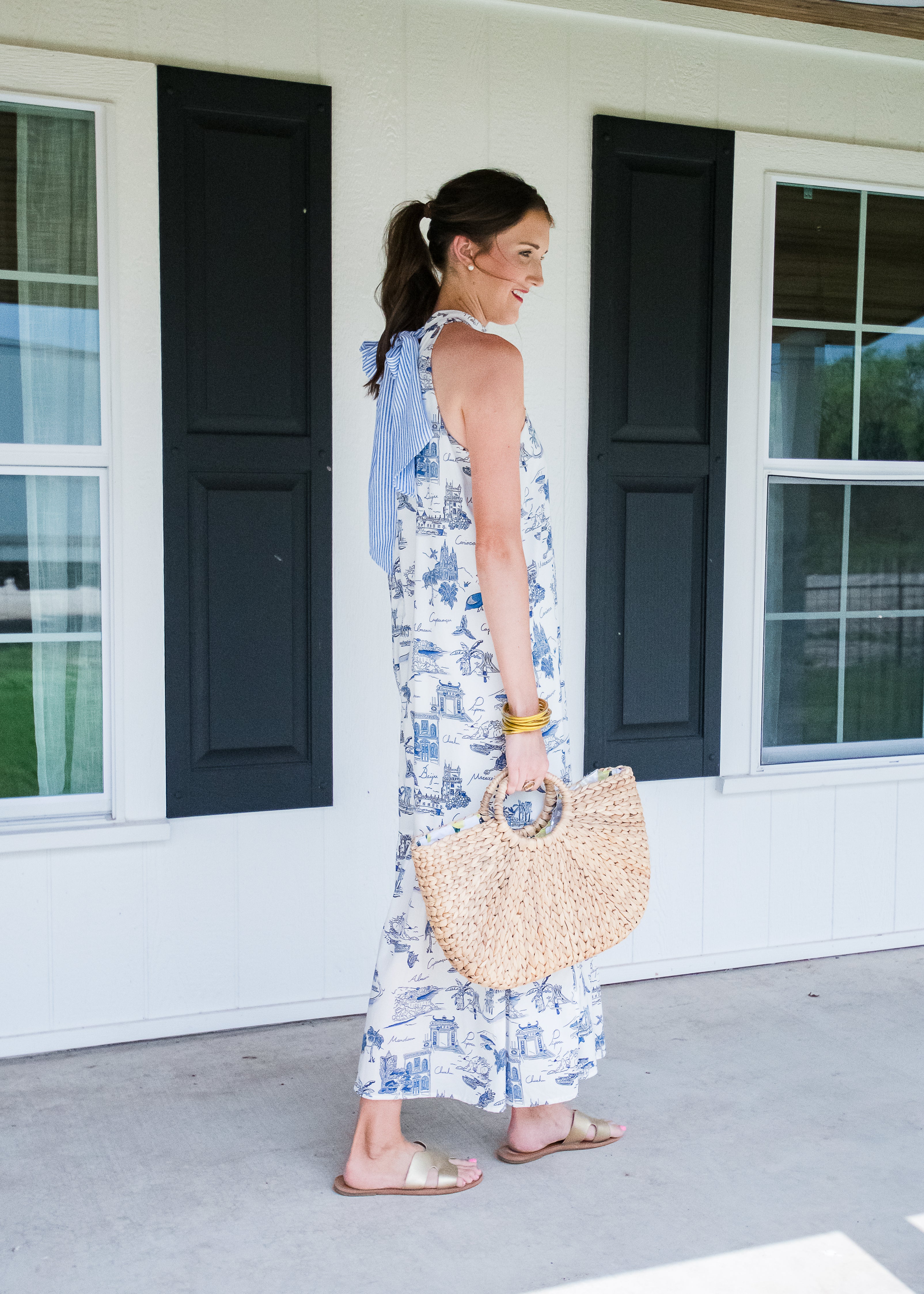 Resort Toile Maxi – Jacoby & Co Boutique